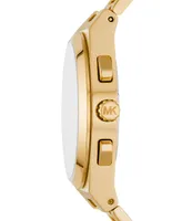 Michael Kors Men's Lennox Quartz Chronograph Gold-Tone Stainless Steel Watch 40mm