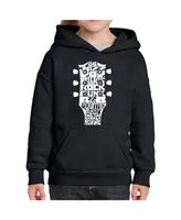 La Pop Art Girls Word Hooded Sweatshirt - Guitar Head Music Genres