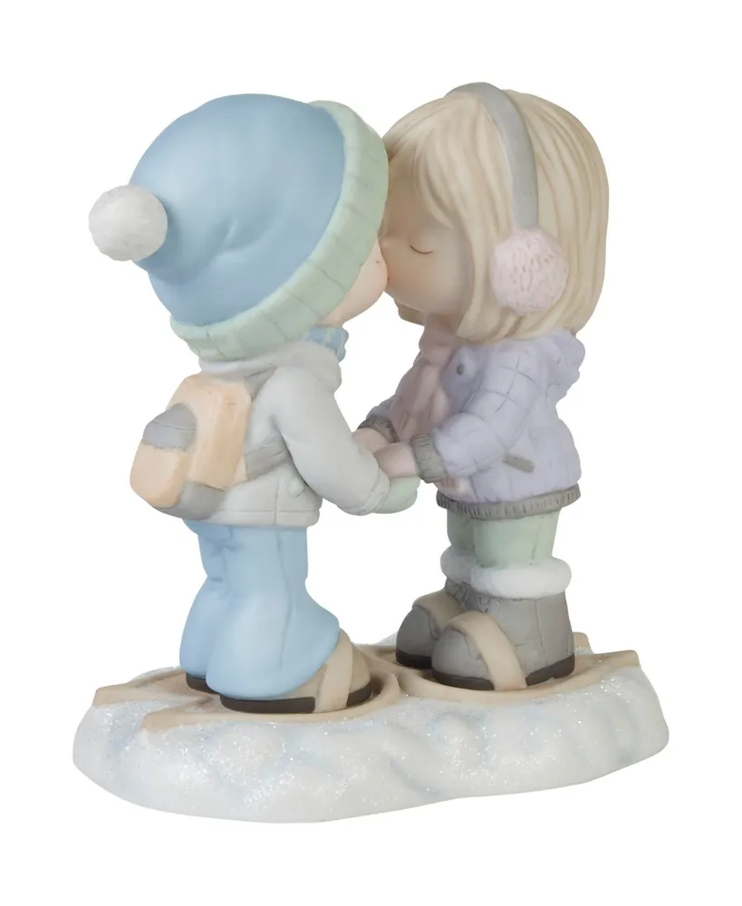 Precious Moments I'm Snow in Love with You Bisque Porcelain Figurine