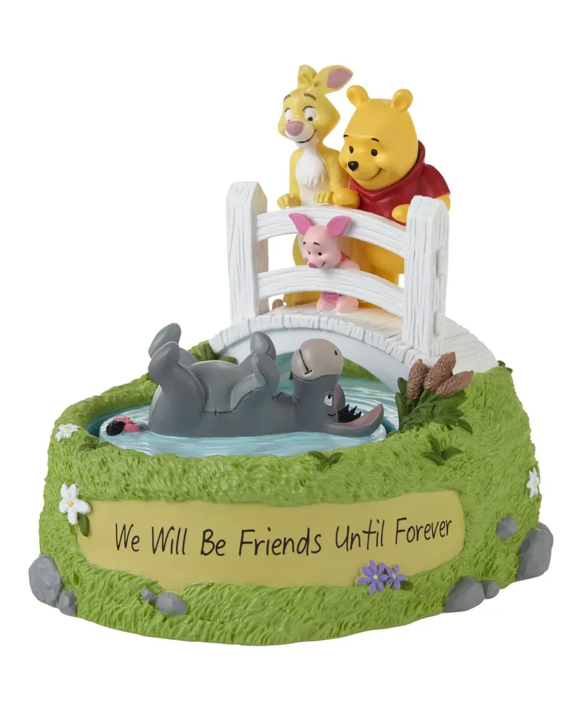 Precious Moments We Will Be Friends Until Forever Disney Winnie The Pooh and Friends Rotating Resin Musical