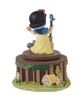 Precious Moments "Whistle While You Work" Disney Snow White Rotating Resin Musical