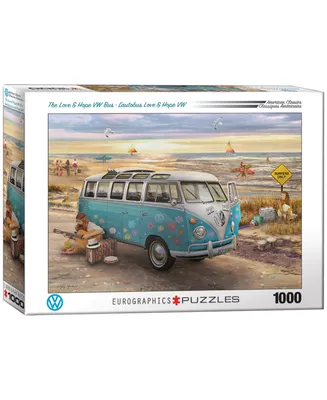 Eurographics Incorporated American Classics the Love Hope Volkswagen Bus By Greg Giordano Jigsaw Puzzle, 1000 Pieces