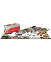 Eurographics Incorporated Volkswagen Road Trips Collectible Bus-Shaped Tin Puzzle, 550 Pieces