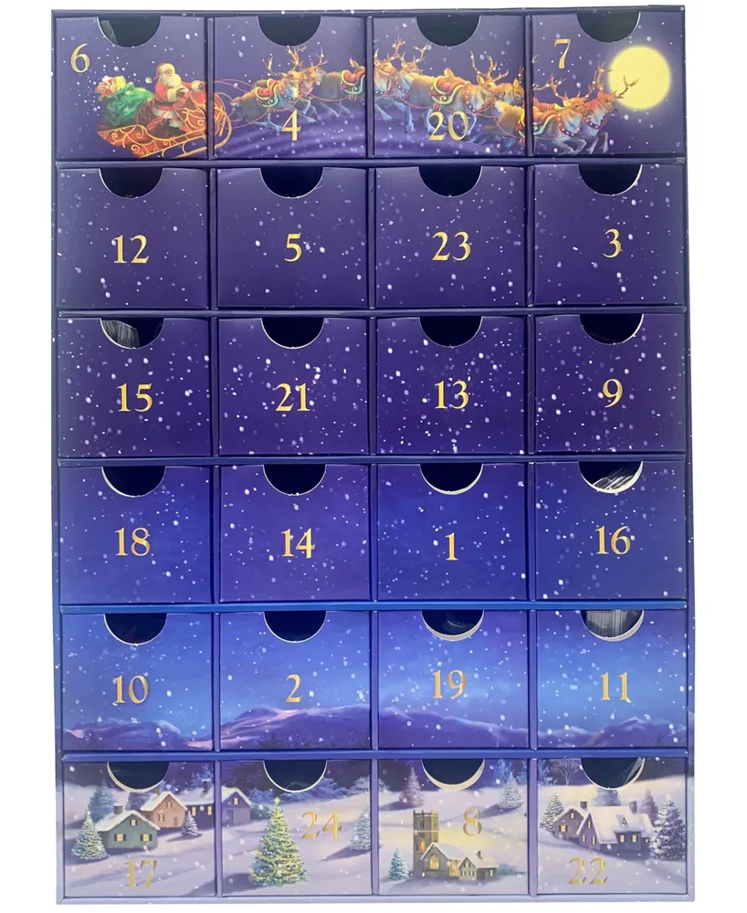 Eurographics Incorporated Merry Christmas Advent Calendar 24 Jigsaw Puzzles, 24 x 50 Pieces