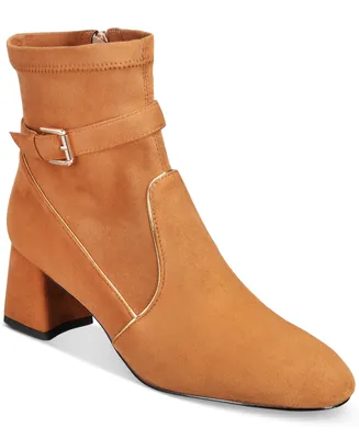 Things Ii Come Women's Donlea Buckled Strap Booties