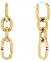 Tommy Hilfiger Women's Gold-Tone Stainless Steel Chain Earring