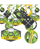 Lax to the Max Lacrosse Party Hanging Decor Party Decoration Swirls Set of 40