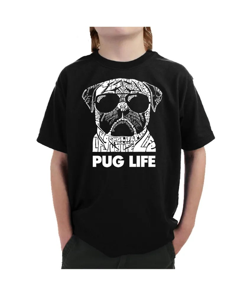 Big Boy's Word Art T-shirt - Pug Life