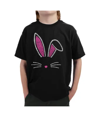 Big Boy's Word Art T-shirt - Bunny Ears