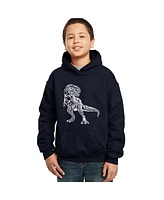 La Pop Art Boys Word Hooded Sweatshirt - Dino Pics