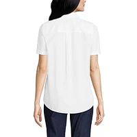 Lands' End Women's Wrinkle Free No Iron Short Sleeve Shirt