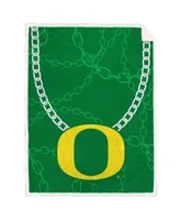 Oregon Ducks 60'' x 80'' Fan Chain Flannel Sherpa Blanket