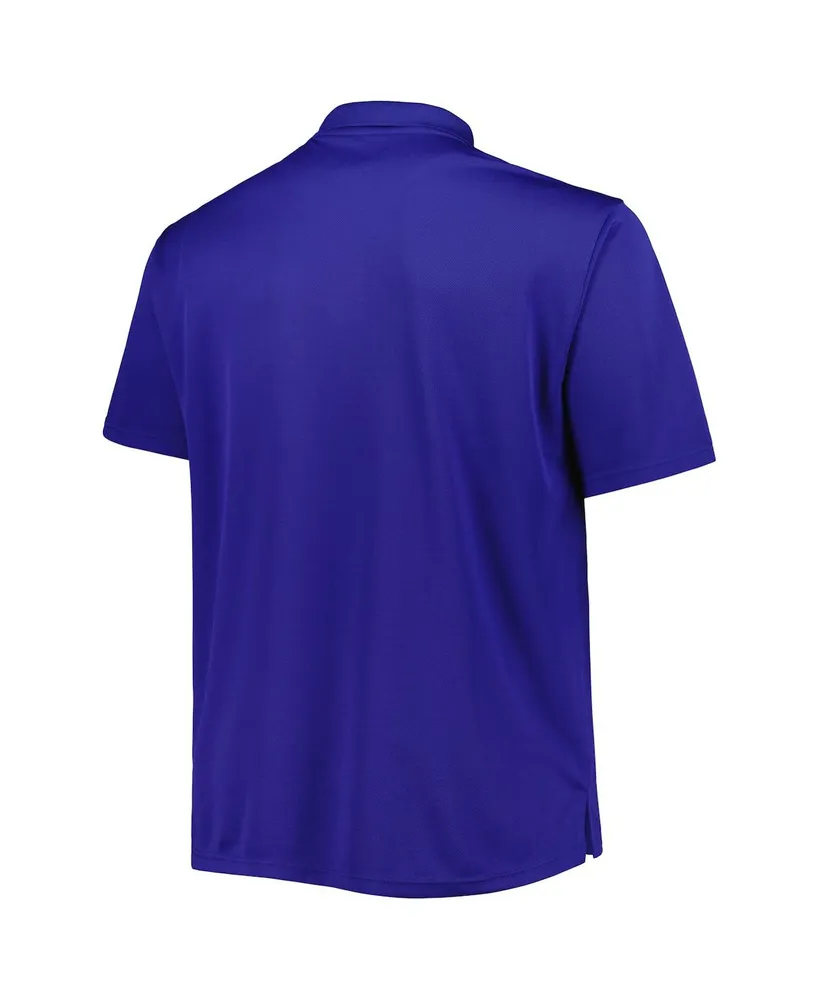 Men's Royal Indianapolis Colts Big and Tall Birdseye Polo Shirt