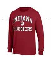 Men's Champion Crimson Indiana Hoosiers High Motor Long Sleeve T-shirt