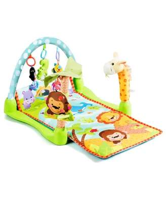 Costway 4-in-1 Baby Activity Play Mat Activity Center w/3 Hanging Toys - Assorted pre