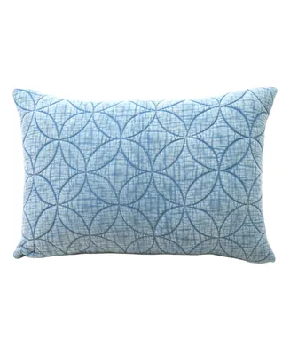Vibhsa Linden Street Textured Quilted Pattern Decorative Pillow, 14'' x 20''