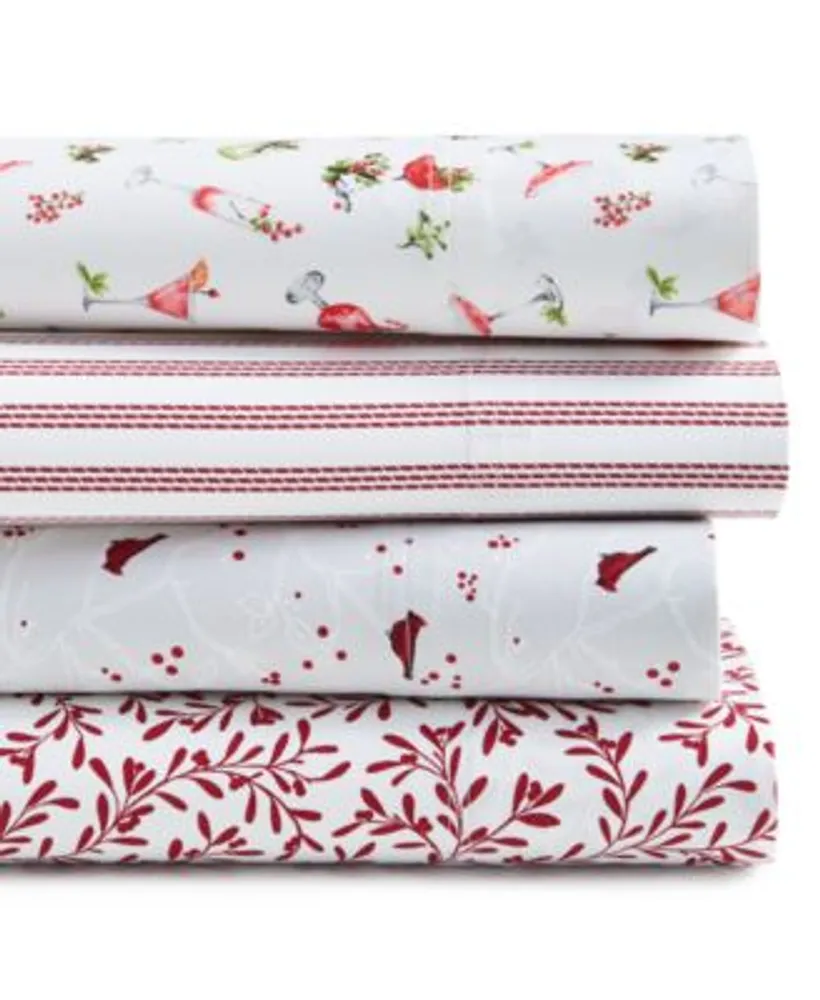 Charter Club Damask Designs Holiday Cotton Sheet Sets Created For Macys