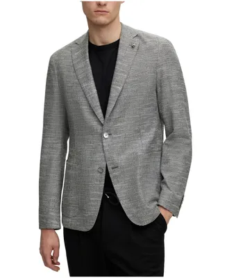 Boss by Hugo Men's Micro-Pattern Slim-Fit Jacket