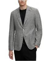 Boss by Hugo Boss Men's Micro-Pattern Slim-Fit Jacket