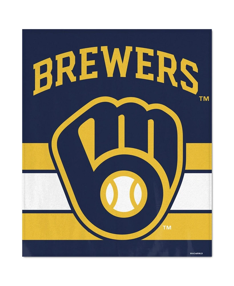 Wincraft Milwaukee Brewers Ultra Plush 50" x 60" Throw Blanket