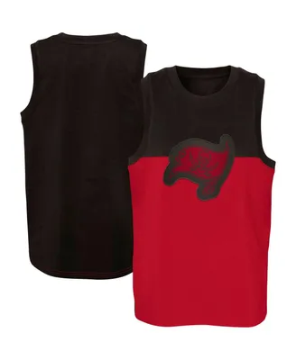 Big Boys Red, Pewter Tampa Bay Buccaneers Revitalize Tank Top
