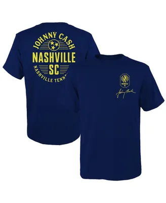 Big Boys Navy Nashville Sc x Johnny Cash Lines T-shirt