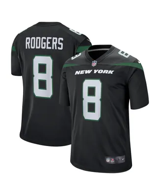 Big Boys Nike Aaron Rodgers Stealth Black New York Jets Game Jersey
