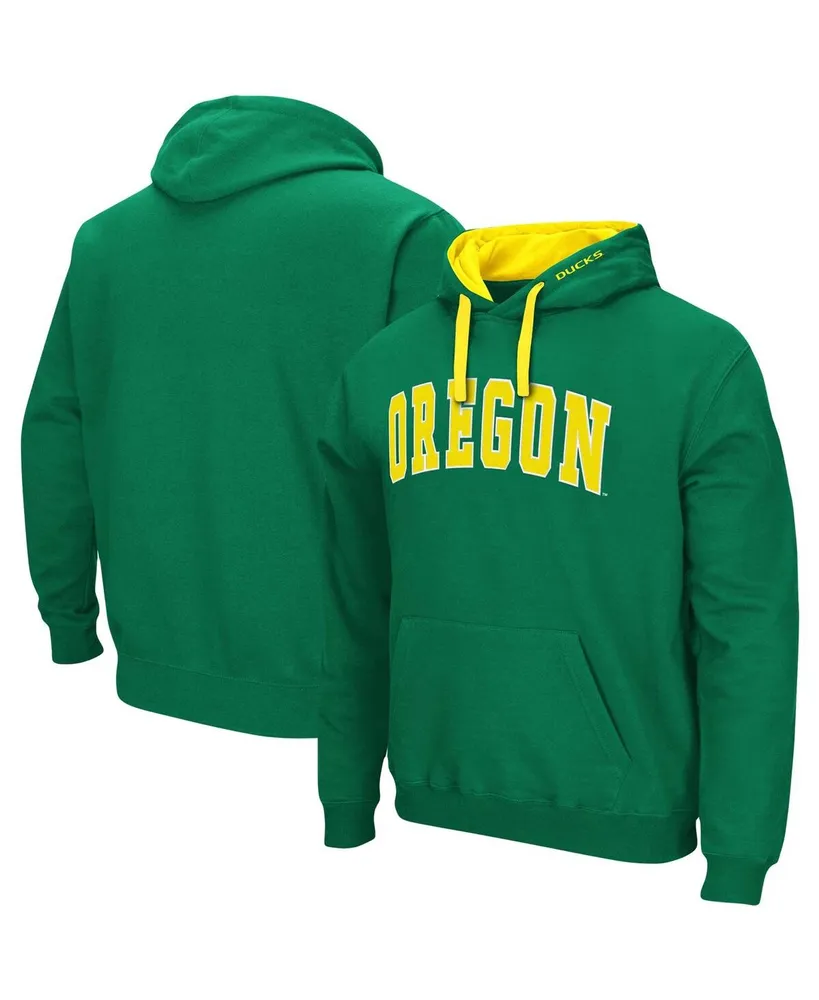 Men's Colosseum Green Oregon Ducks Big and Tall Arch Logo 2.0 Pullover Hoodie