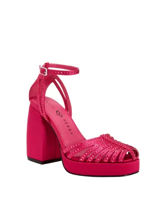 Katy Perry Women's The Uplift Strappy Dress Sandals - Luminous Pink