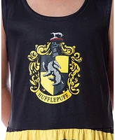 Harry Potter Girls All Houses Crest Logo Tank Stripe Nightgown