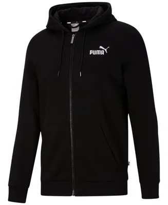 Puma Men's Zip-Front Long Sleeve Small Logo Hoodie