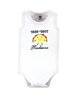 Hudson Baby Boys Cotton Sleeveless Bodysuits 5pk, Taco Truck, 18-24 Months