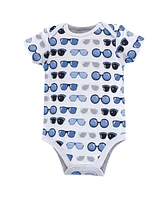 Hudson Baby Baby Boys Hudson Cotton Bodysuits 3pk, Like A Boss, Months
