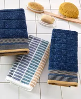 Skl Home Juxtapose Stripe Cotton 2 Piece Hand Towel Set, 26" x 16"