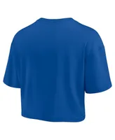 Women's Fanatics Signature Royal Buffalo Bills Super Soft Short Sleeve Cropped T-shirt
