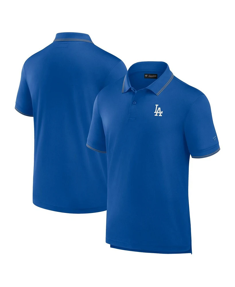 Men's Fanatics Signature Royal Los Angeles Dodgers Pique Polo Shirt