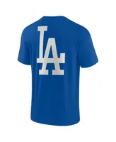 Men's and Women's Fanatics Signature Royal Los Angeles Dodgers Super Soft Short Sleeve T-shirt