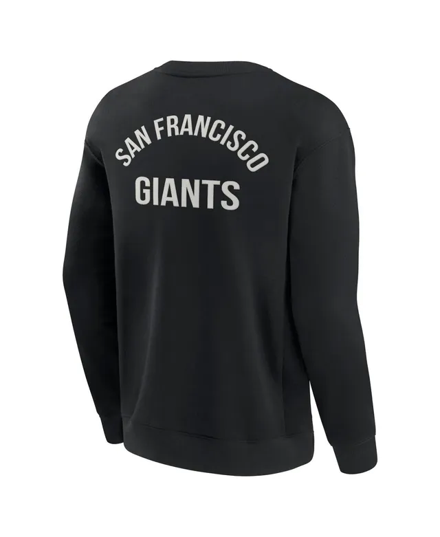 Fanatics Signature Men's and Women's Black San Francisco 49ers Super Soft  Pullover Crew Sweatshirt - Macy's