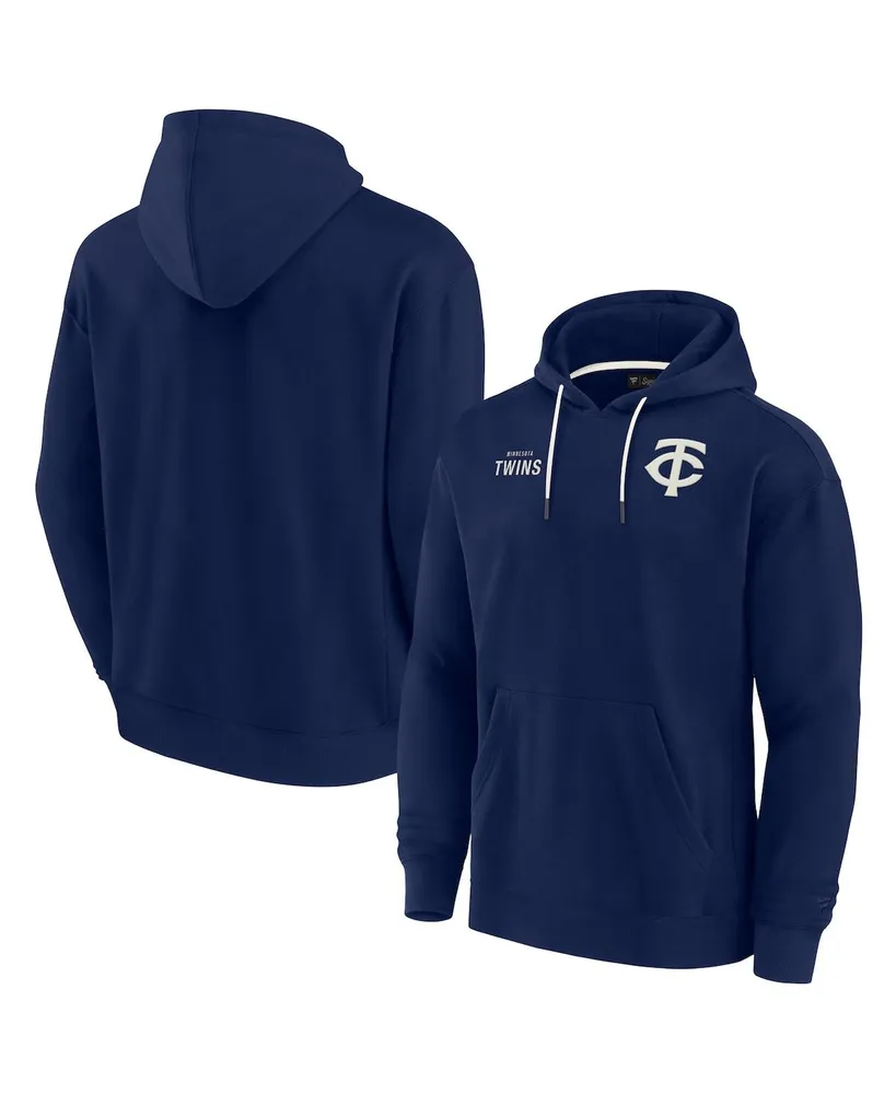 Men's and Women's Fanatics Signature Navy Minnesota Twins Super Soft Fleece Pullover Hoodie