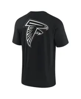 Men's and Women's Fanatics Signature Black Atlanta Falcons Super Soft Short Sleeve T-shirt