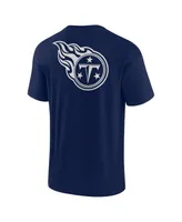Men's and Women's Fanatics Signature Navy Tennessee Titans Super Soft Short Sleeve T-shirt