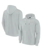 Men's and Women's Fanatics Signature Gray Detroit Lions Super Soft Fleece Pullover Hoodie