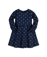 Hope & Henry Big Girls Long Sleeve Ruffle Waist Dress