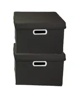 Boxes with Lids, Kd, Set of 2