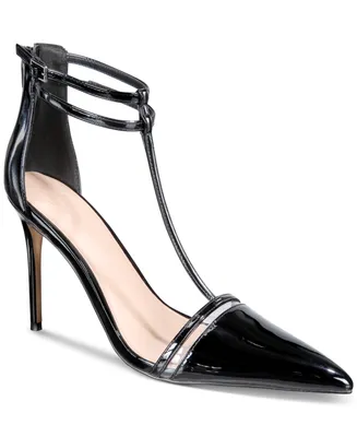 Aaj By Aminah Yvonne Ankle-Strap Pointed-Toe Pumps