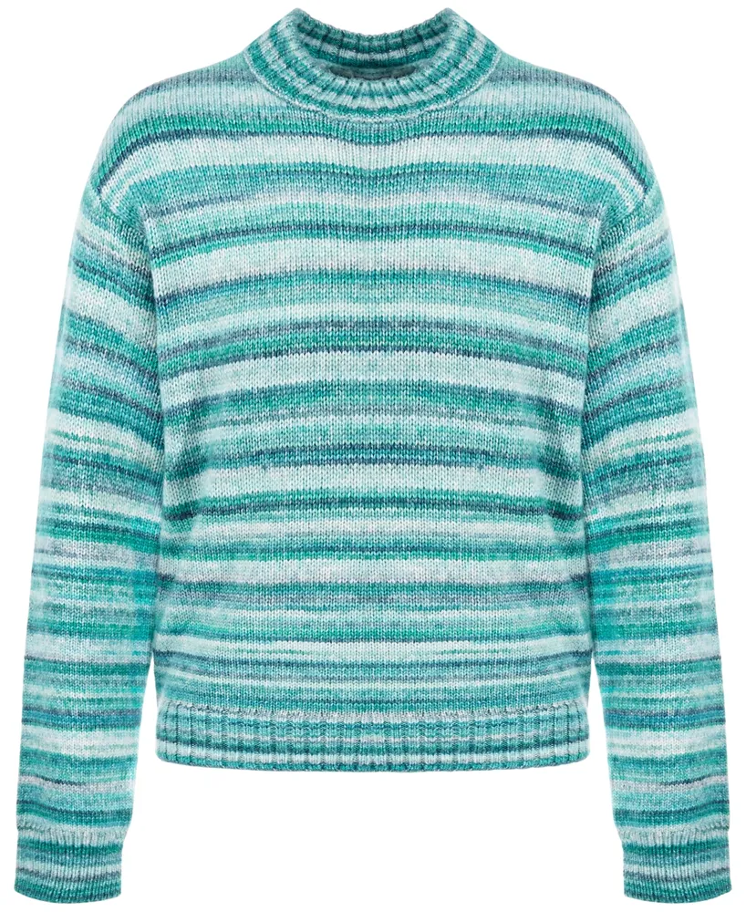 Textured-Chenille Mock-Neck Sweatshirt for Girls