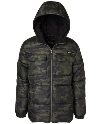 iXtreme Toddler & Little Boys Camo-Print Hooded Puffer Jacket