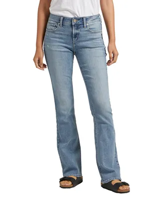 Silver Jeans Co. Women's Elyse Mid Rise Slim Bootcut