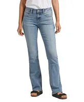 Silver Jeans Co. Women's Elyse Mid Rise Slim Bootcut Jeans