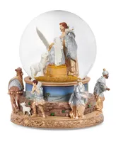 7" H Musical Dome Nativity Double